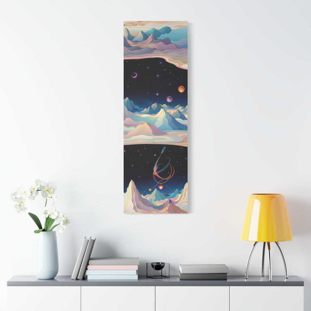 Surreal Cosmic Landscape - Matte Canvas Print 1.25" - Canvas - g(0D·IO) - 36" x 36" - 1.25" -