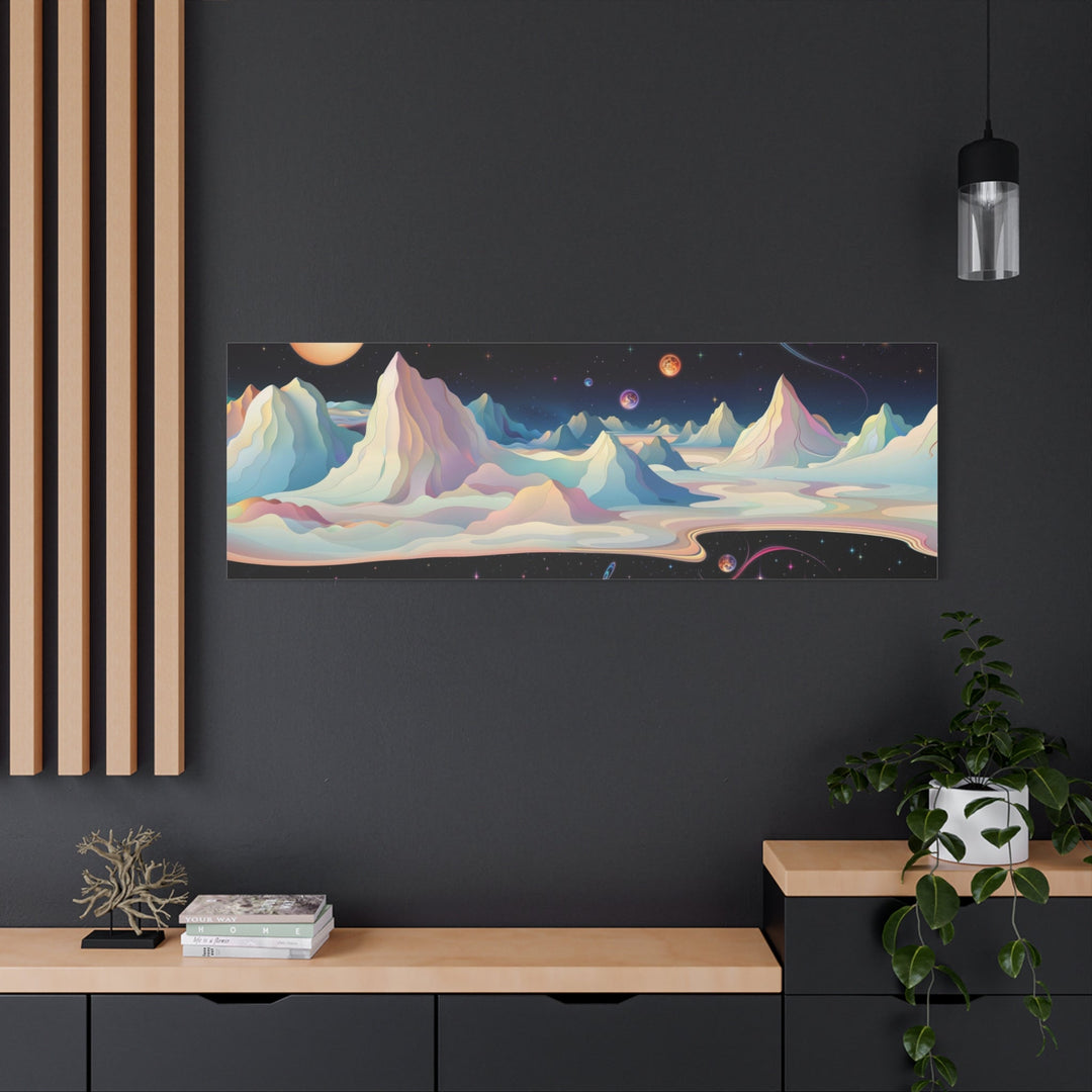 Surreal Cosmic Landscape - Matte Canvas Print 1.25" - Canvas - g(0D·IO) - 36" x 36" - 1.25" -