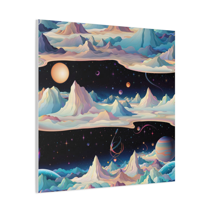 Surreal Cosmic Landscape - Matte Canvas Print 1.25" - Canvas - g(0D·IO) - 36" x 36" - 1.25" -