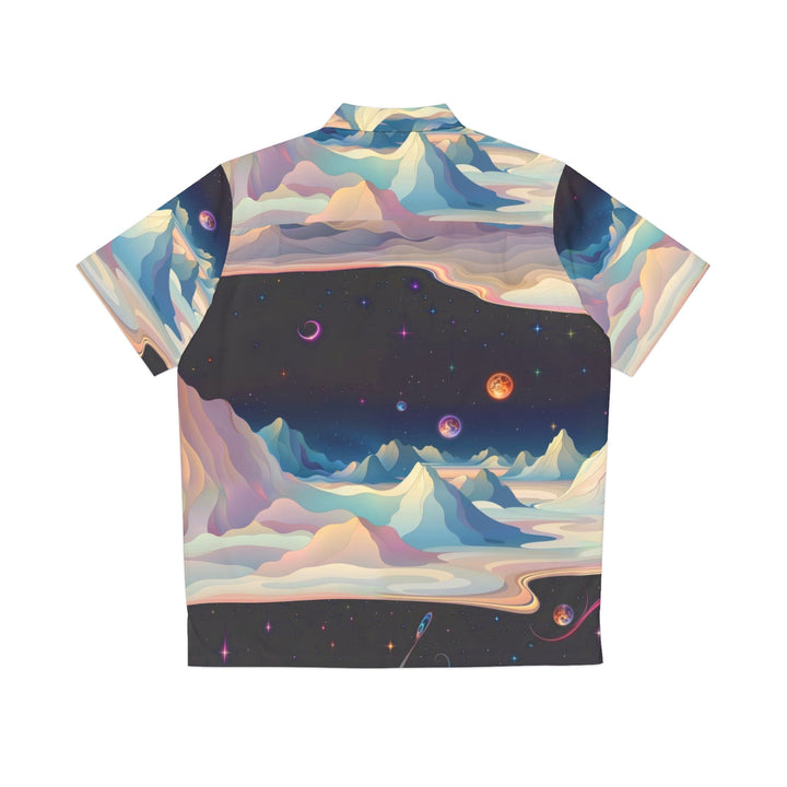 Surreal Cosmic Landscape - Men's Hawaiian Shirt - All Over Prints - g(0D·IO) - S - Black -