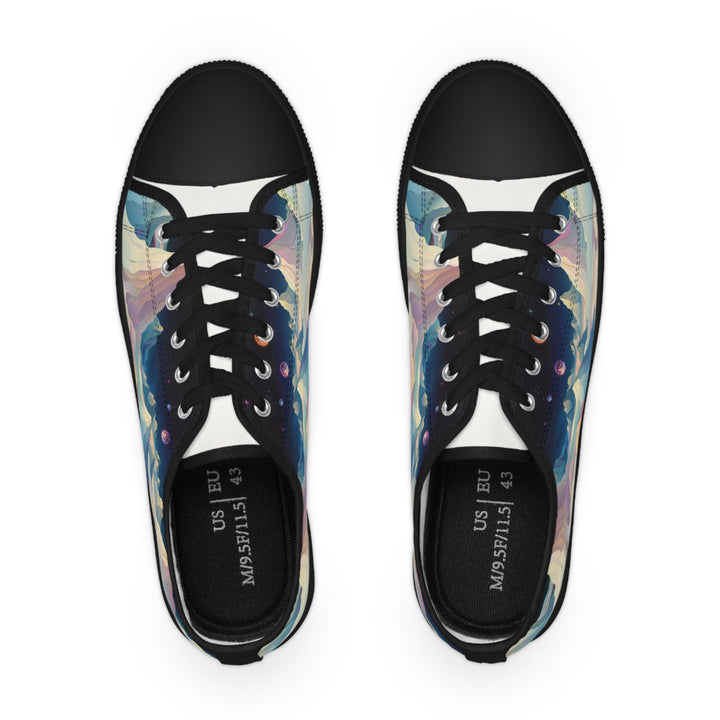 Surreal Cosmic Landscape - Men's Lowtop Sneakers - Shoes - g(0D·IO) - US 5 - Black sole -