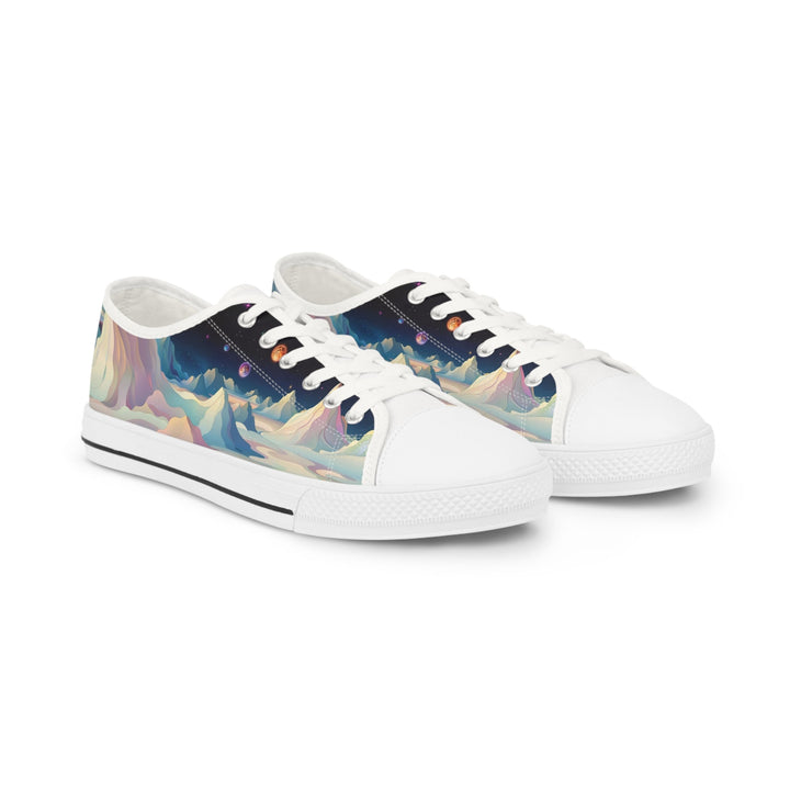 Surreal Cosmic Landscape - Men's Lowtop Sneakers - Shoes - g(0D·IO) - US 5 - White sole -