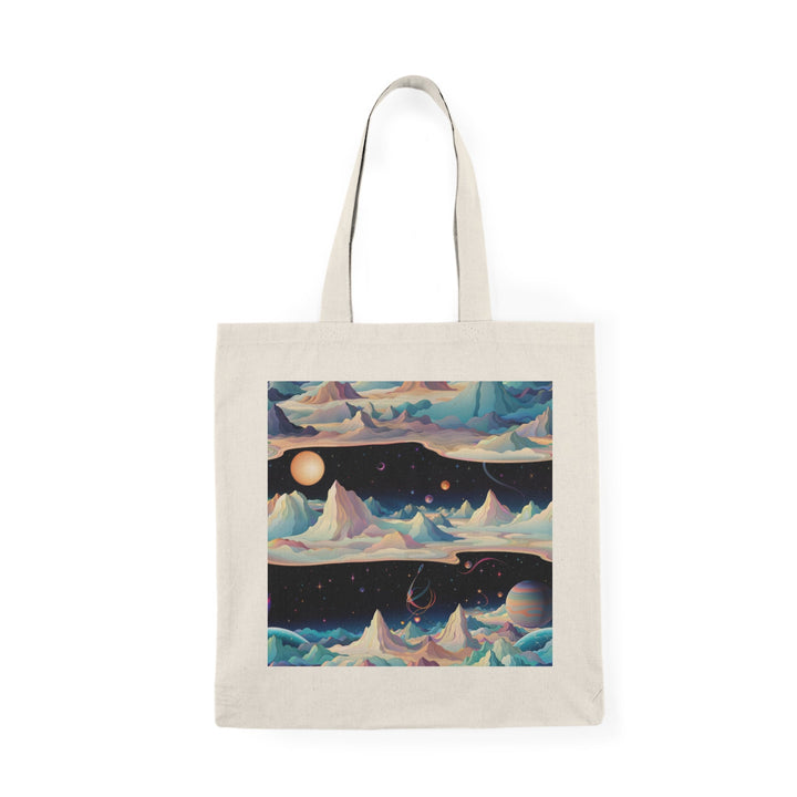 Surreal Cosmic Landscape - Natural Tote Bag - Bags - g(0D·IO) - 15" x 16" - Natural -