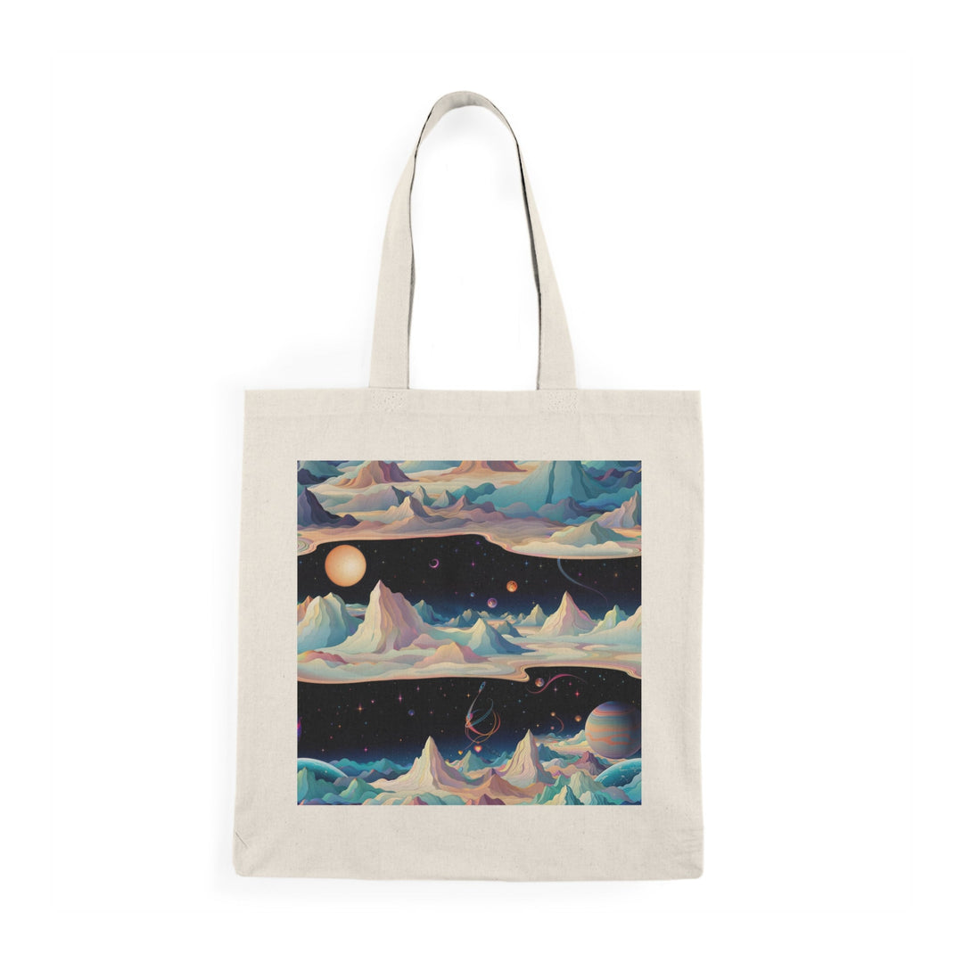 Surreal Cosmic Landscape - Natural Tote Bag - Bags - g(0D·IO) - 15" x 16" - Natural -