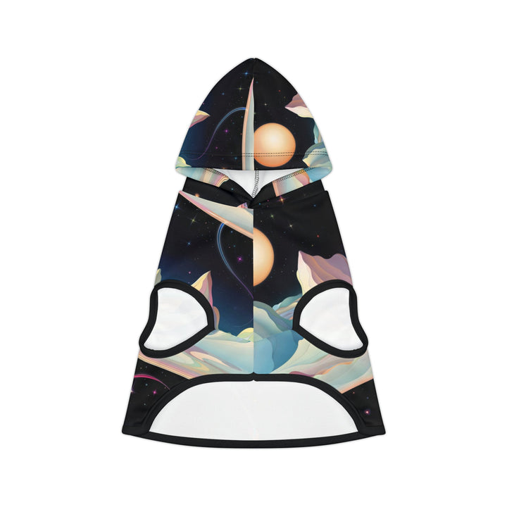 Surreal Cosmic Landscape - Pet Hoodie - Pets - g(0D·IO) - XXS - Black Rib -