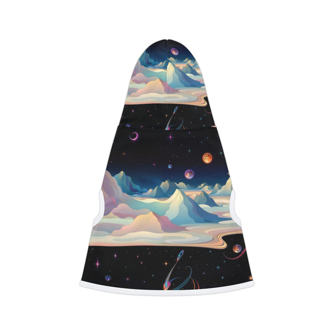 Surreal Cosmic Landscape - Pet Hoodie - Pets - g(0D·IO) - XXS - Black Rib -