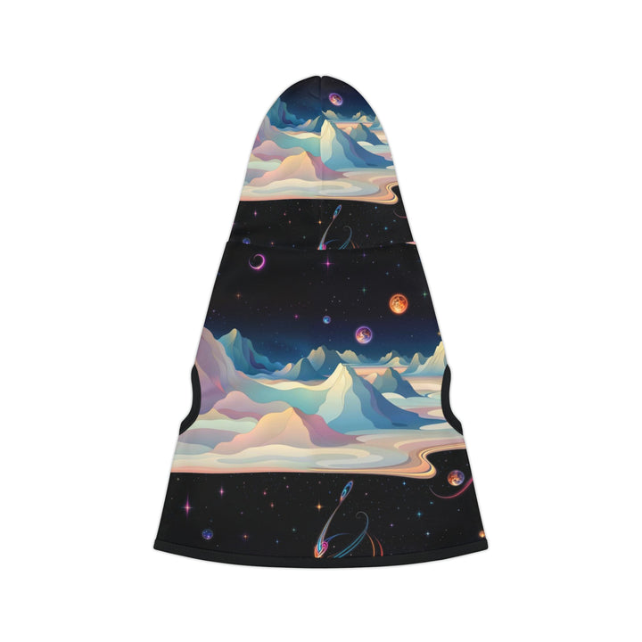 Surreal Cosmic Landscape - Pet Hoodie - Pets - g(0D·IO) - XXS - Black Rib -