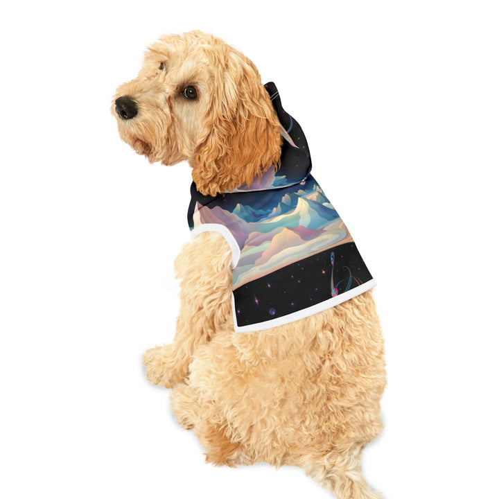 Surreal Cosmic Landscape - Pet Hoodie - Pets - g(0D·IO) - XXS - Black Rib -