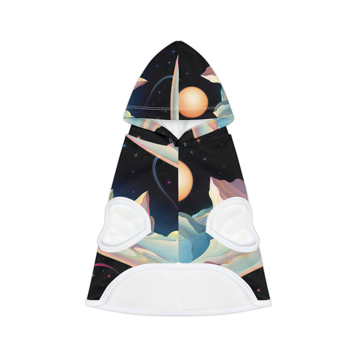 Surreal Cosmic Landscape - Pet Hoodie - Pets - g(0D·IO) - XXS - White Rib -