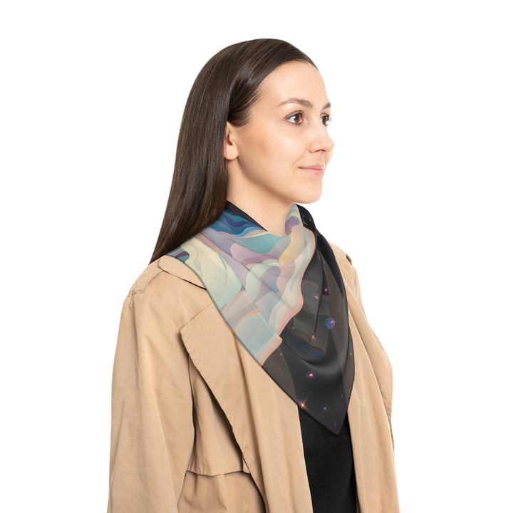 Surreal Cosmic Landscape - Poly Scarf - Accessories - g(0D·IO) - Poly chiffon - 50" × 50" -