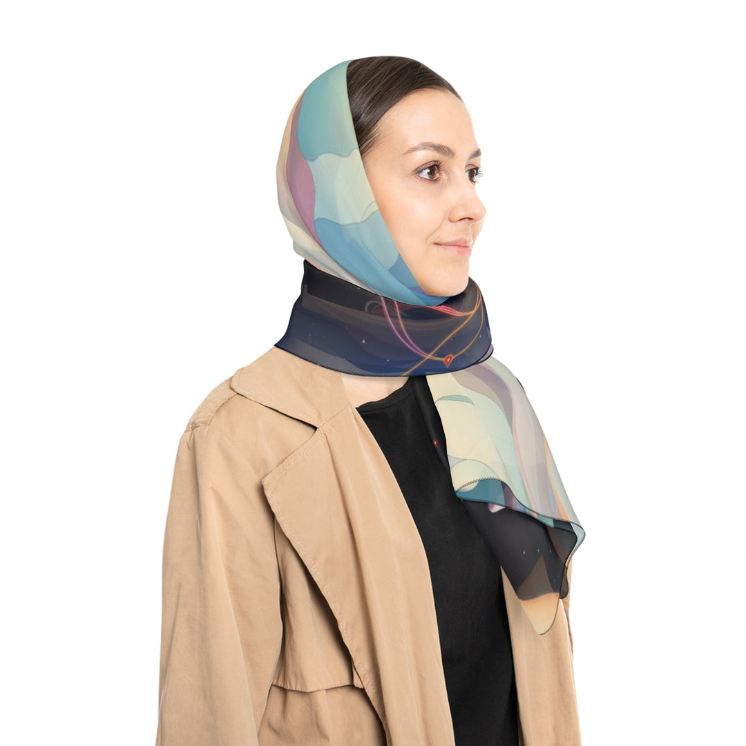 Surreal Cosmic Landscape - Poly Scarf - Accessories - g(0D·IO) - Poly chiffon - 50" × 50" -