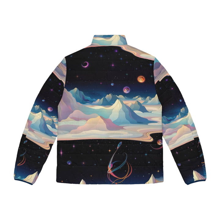 Surreal Cosmic Landscape - Puffer Jacket - All Over Prints - g(0D·IO) - S - Black zipper -