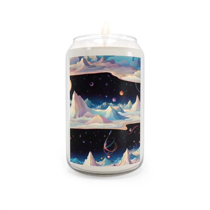 Surreal Cosmic Landscape - Scented Candle - Home Decor - g(0D·IO) - Sea Breeze - 13.75oz -