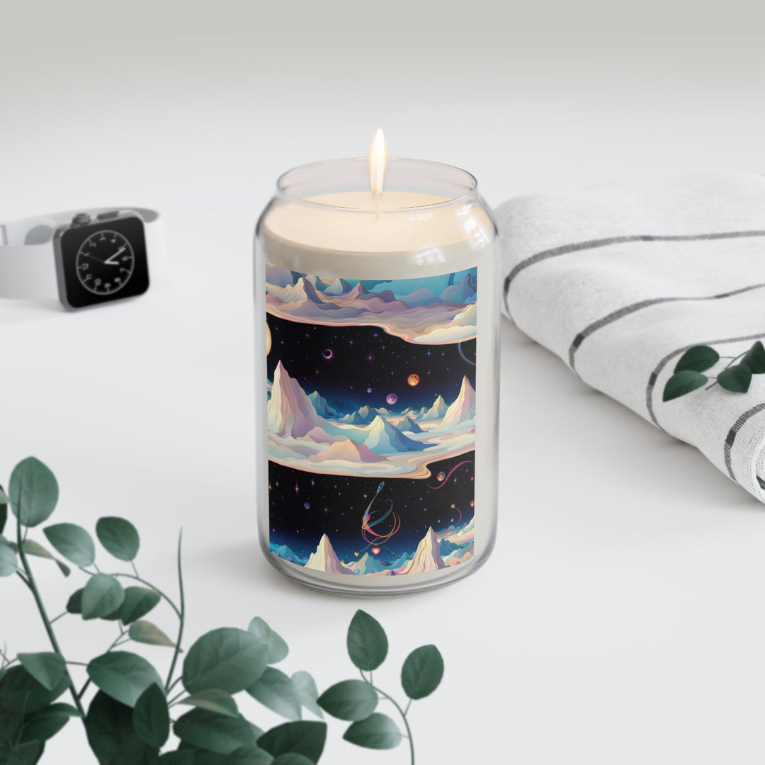 Surreal Cosmic Landscape - Scented Candle - Home Decor - g(0D·IO) - Vanilla Bean - 13.75oz -