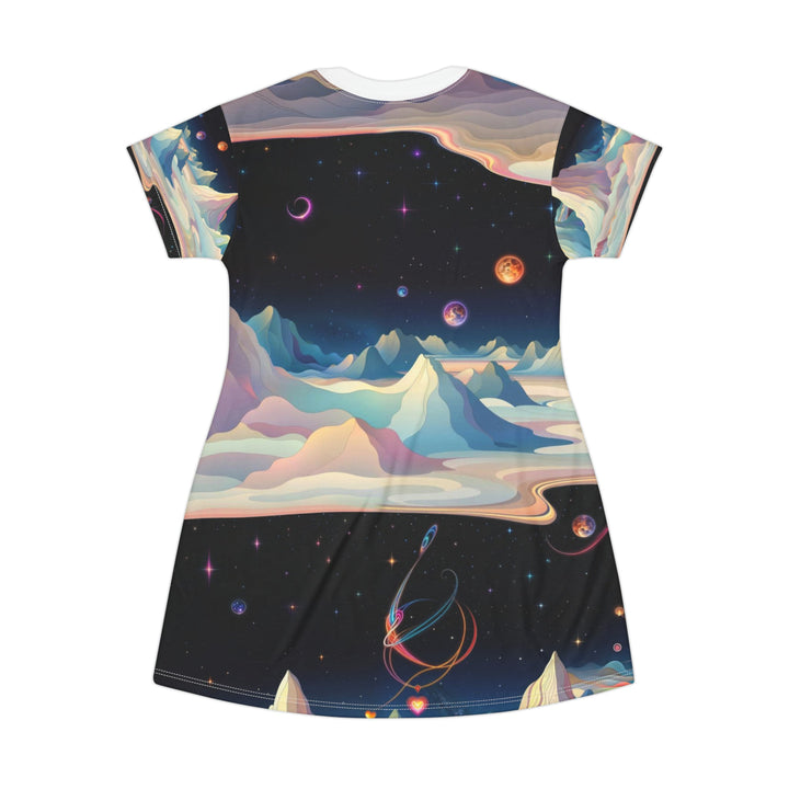 Surreal Cosmic Landscape - T-Shirt Dress - All Over Prints - g(0D·IO) - XS - -