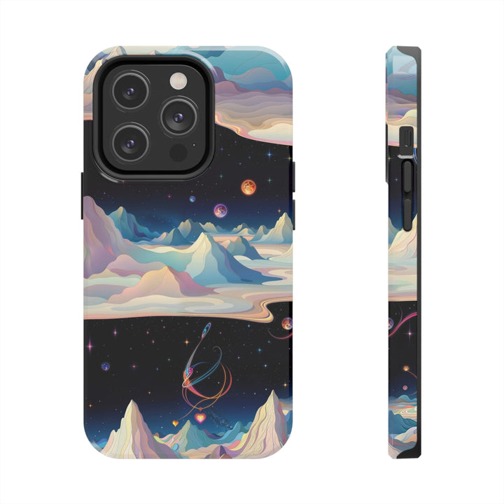 Surreal Cosmic Landscape - Tough Phone Case - Phone Case - g(0D·IO) - iPhone 14 Pro - -