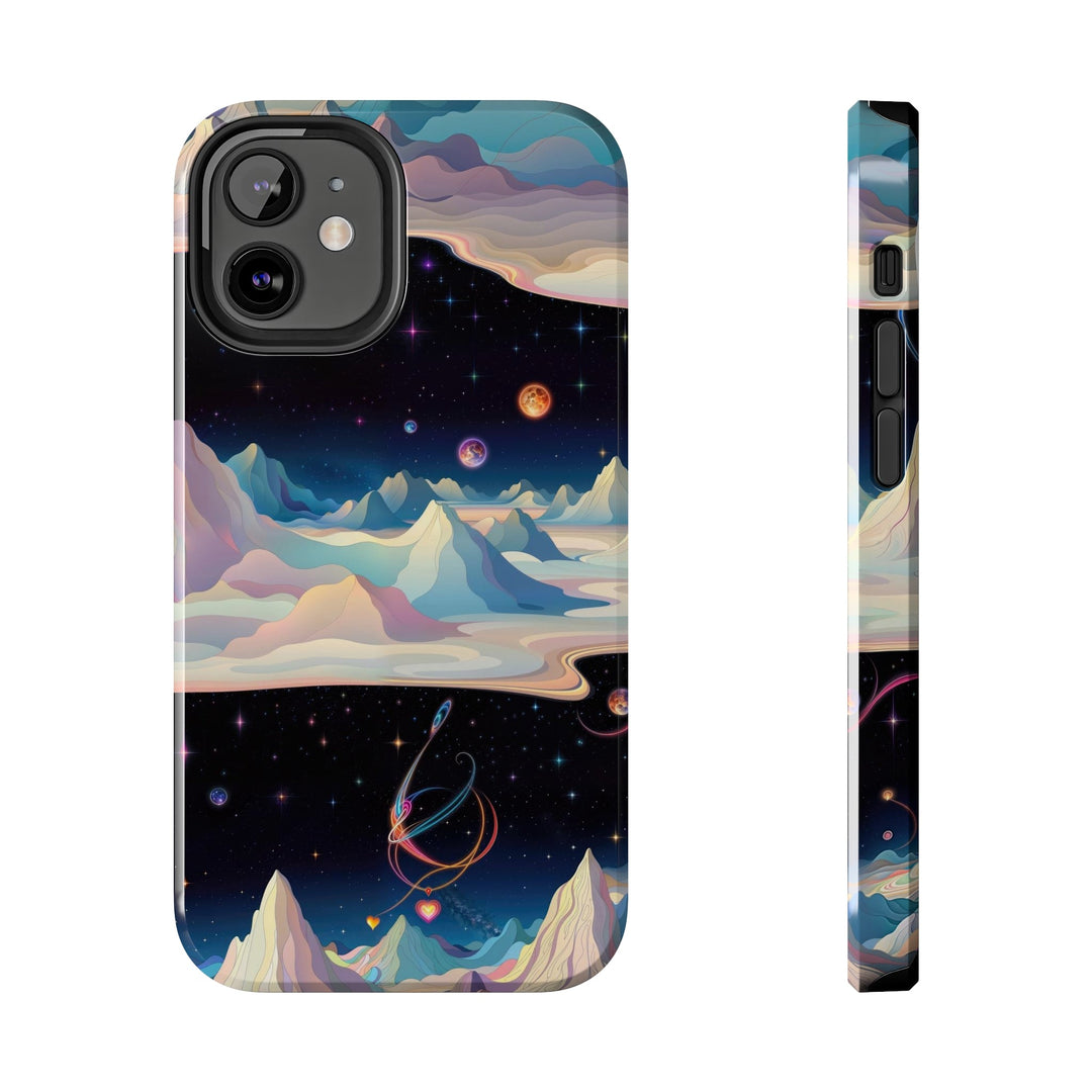 Surreal Cosmic Landscape - Tough Phone Case - Phone Case - g(0D·IO) - iPhone 12 Mini - -