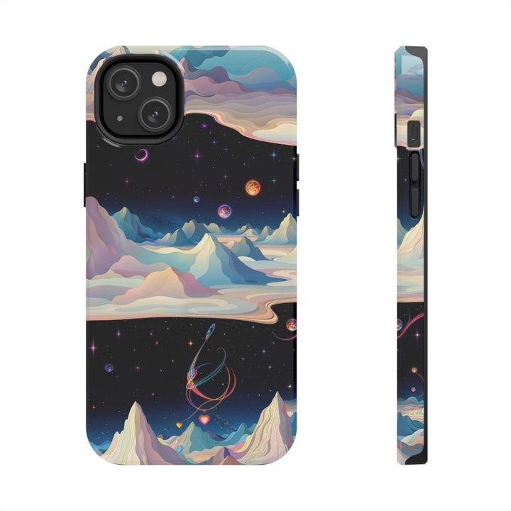 Surreal Cosmic Landscape - Tough Phone Case - Phone Case - g(0D·IO) - iPhone 14 Plus - -