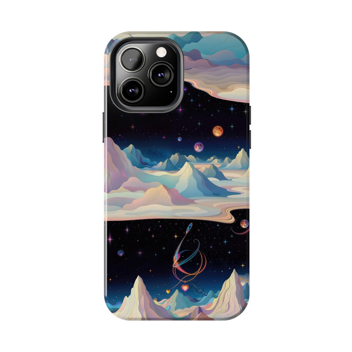 Surreal Cosmic Landscape - Tough Phone Case - Phone Case - g(0D·IO) - iPhone 13 Mini - -