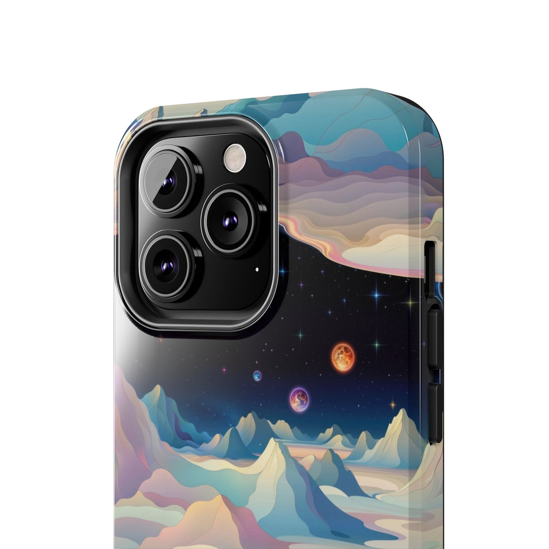 Surreal Cosmic Landscape - Tough Phone Case - Phone Case - g(0D·IO) - iPhone 13 Mini - -