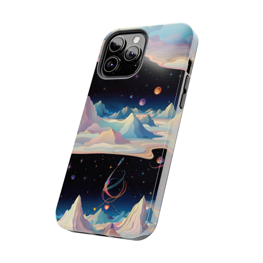 Surreal Cosmic Landscape - Tough Phone Case - Phone Case - g(0D·IO) - iPhone 13 Mini - -