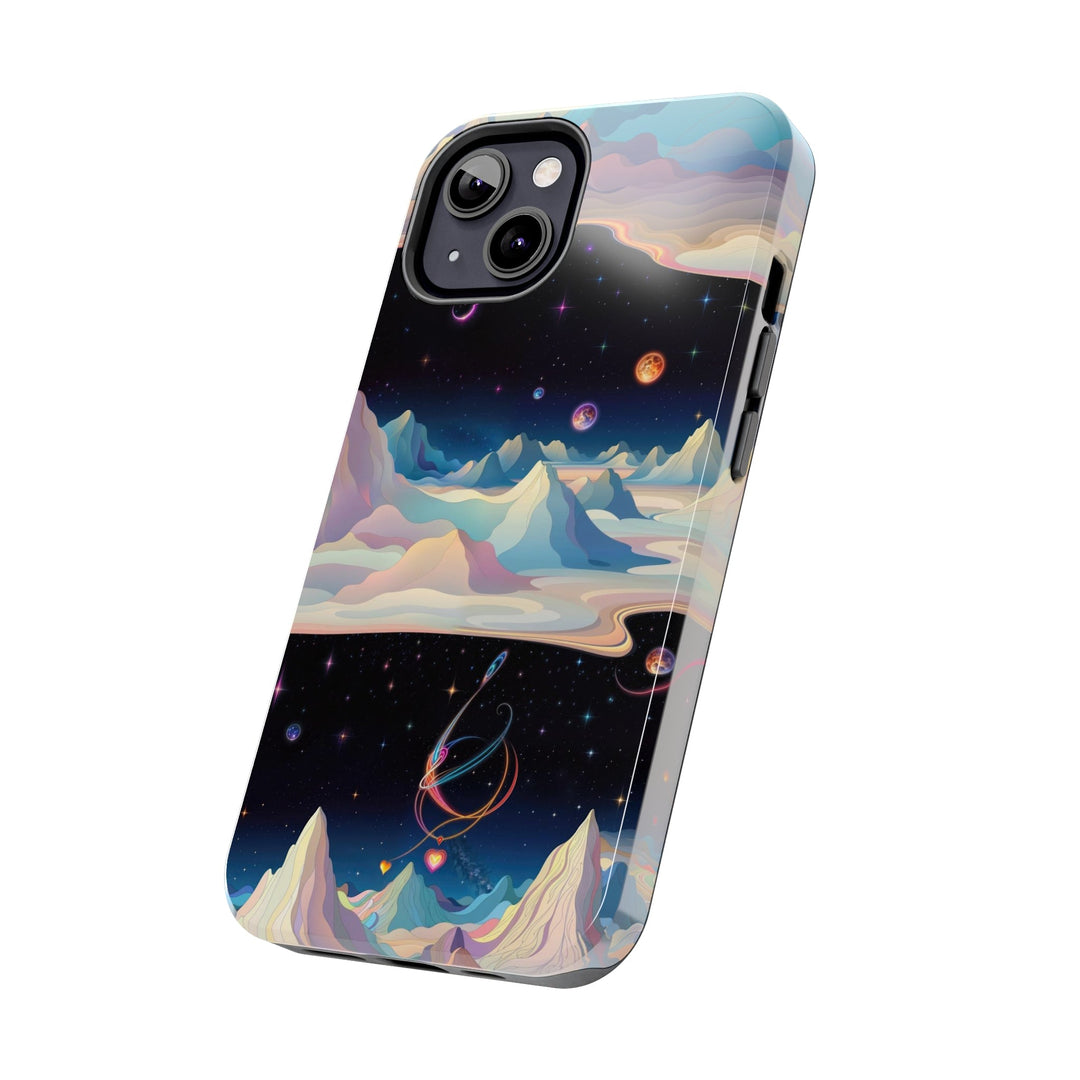 Surreal Cosmic Landscape - Tough Phone Case - Phone Case - g(0D·IO) - iPhone 13 Mini - -