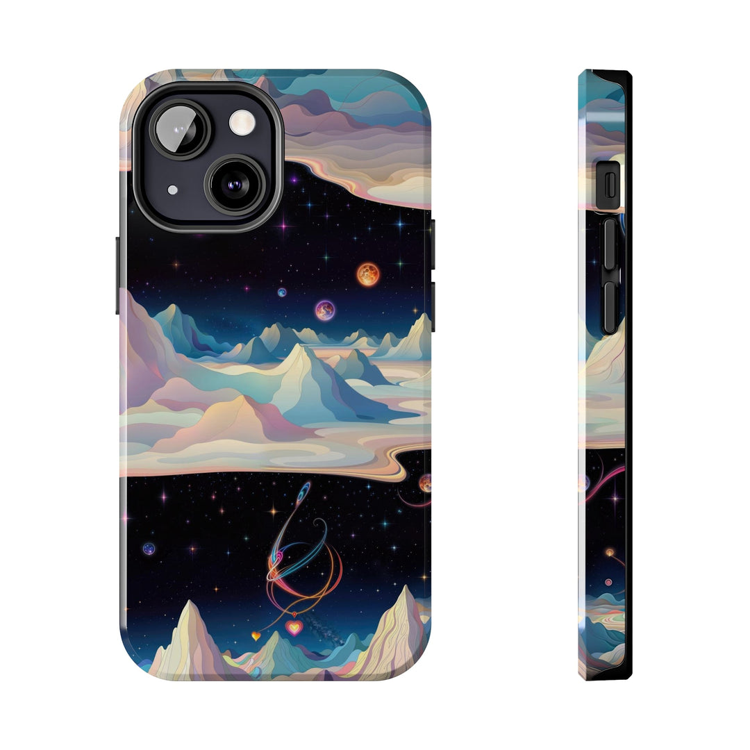 Surreal Cosmic Landscape - Tough Phone Case - Phone Case - g(0D·IO) - iPhone 13 Mini - -