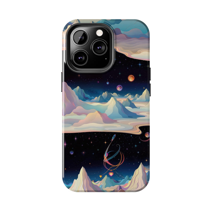 Surreal Cosmic Landscape - Tough Phone Case - Phone Case - g(0D·IO) - iPhone 13 Mini - -