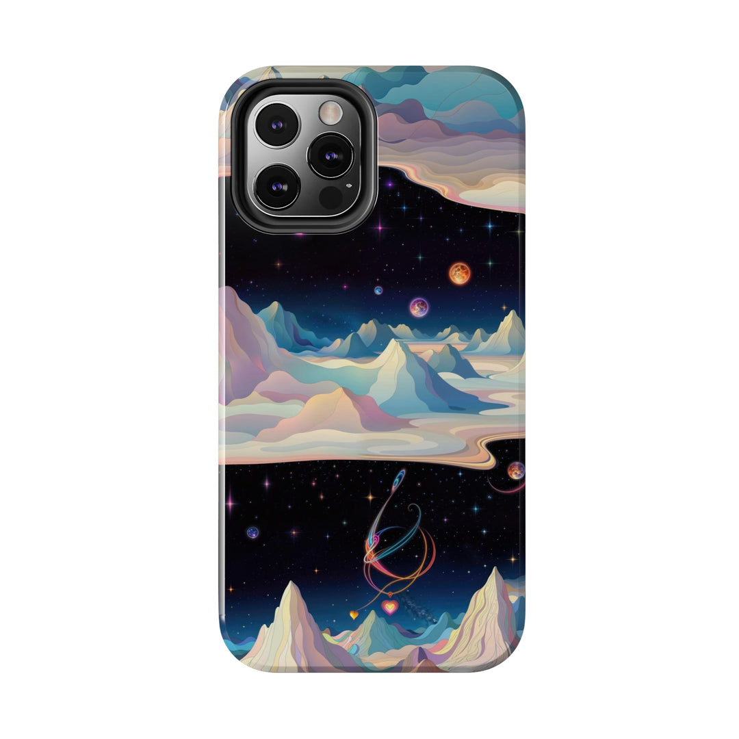 Surreal Cosmic Landscape - Tough Phone Case - Phone Case - g(0D·IO) - iPhone 13 Mini - -