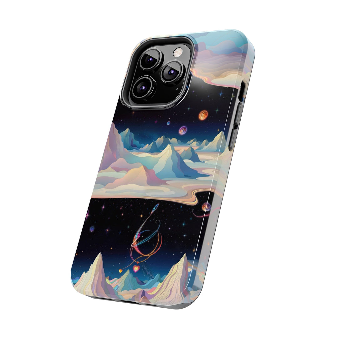 Surreal Cosmic Landscape - Tough Phone Case - Phone Case - g(0D·IO) - iPhone 13 Mini - -