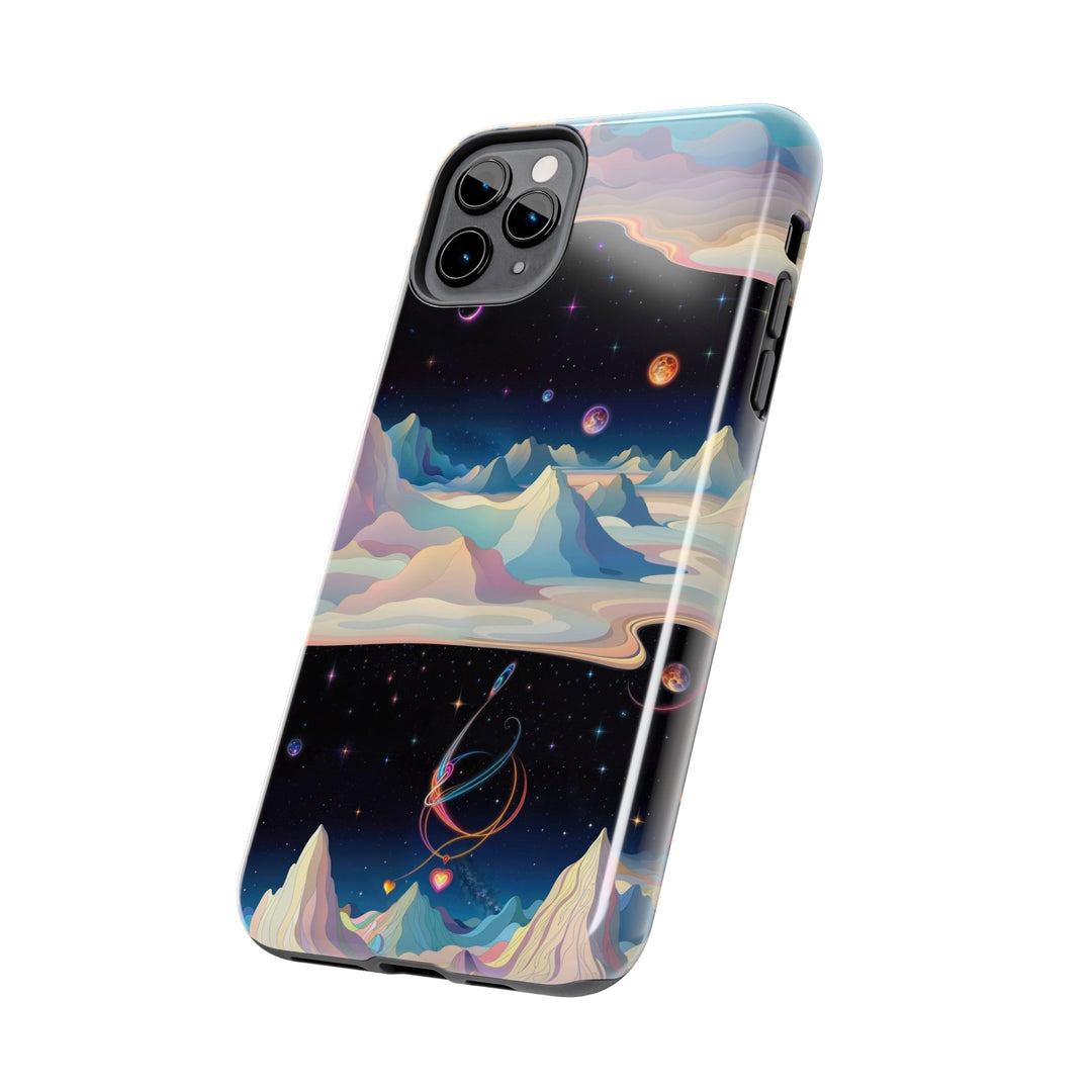 Surreal Cosmic Landscape - Tough Phone Case - Phone Case - g(0D·IO) - iPhone 13 Mini - -