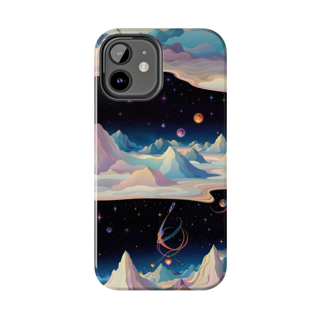 Surreal Cosmic Landscape - Tough Phone Case - Phone Case - g(0D·IO) - iPhone 13 Mini - -