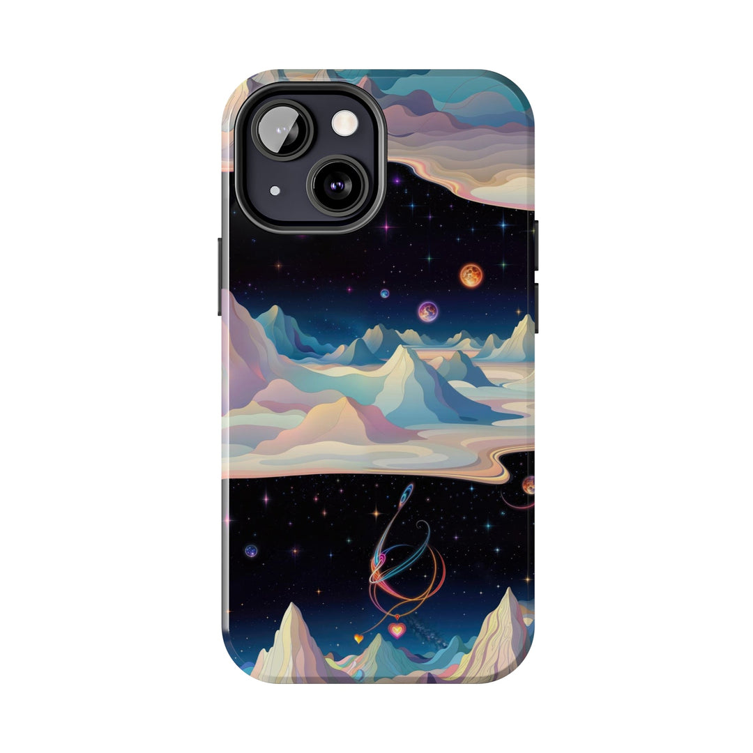 Surreal Cosmic Landscape - Tough Phone Case - Phone Case - g(0D·IO) - iPhone 13 Mini - -