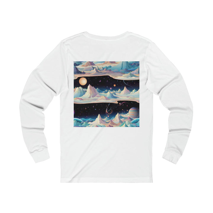 Surreal Cosmic Landscape - Unisex Jersey Long Sleeve Tee - Long-sleeve - g(0D·IO) - S - Heather Forest -