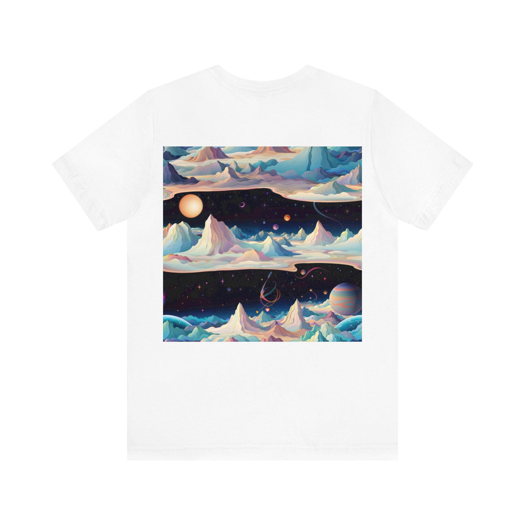 Surreal Cosmic Landscape - Unisex Jersey Short Sleeve Tee - T-Shirt - g(0D·IO) - Black - S -