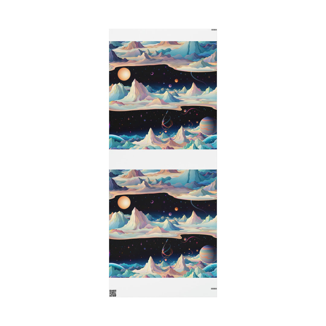 Surreal Cosmic Landscape - Wrapping Paper - Home Decor - g(0D·IO) - 30'' x 72'' - Matte -