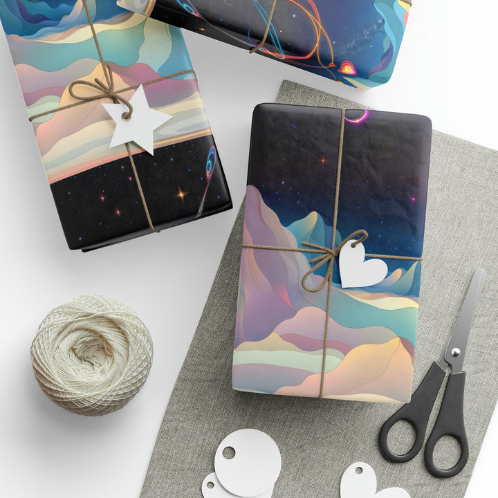 Surreal Cosmic Landscape - Wrapping Paper - Home Decor - g(0D·IO) - 30" x 180" - Matte -