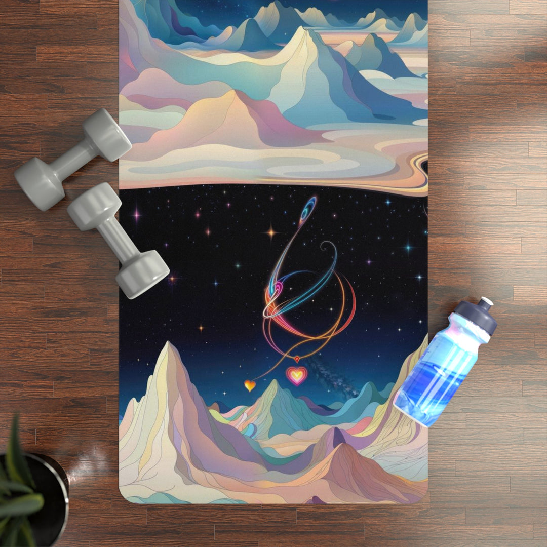 Surreal Cosmic Landscape - Yoga Mat - Home Decor - g(0D·IO) - 24” x 68” - -