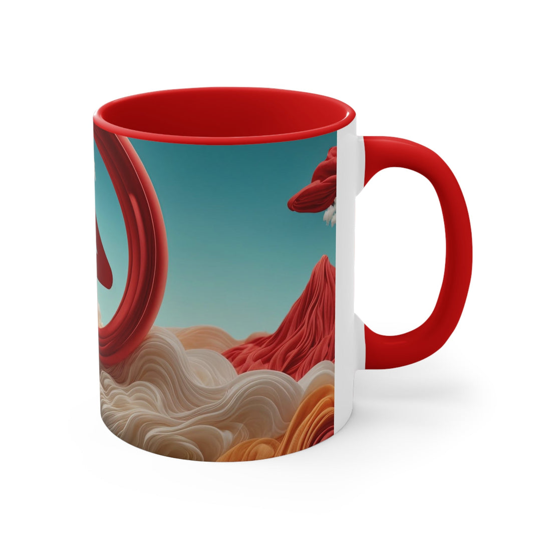 Surreal Directional Ascend - Accent Coffee Mug - Mug - g(0D·IO) - Pink - 11oz -