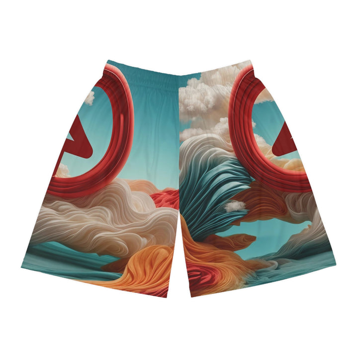 Surreal Directional Ascend - AOP Basketball Shorts - All Over Prints - g(0D·IO) - Seam thread color automatically matched to design - XS -