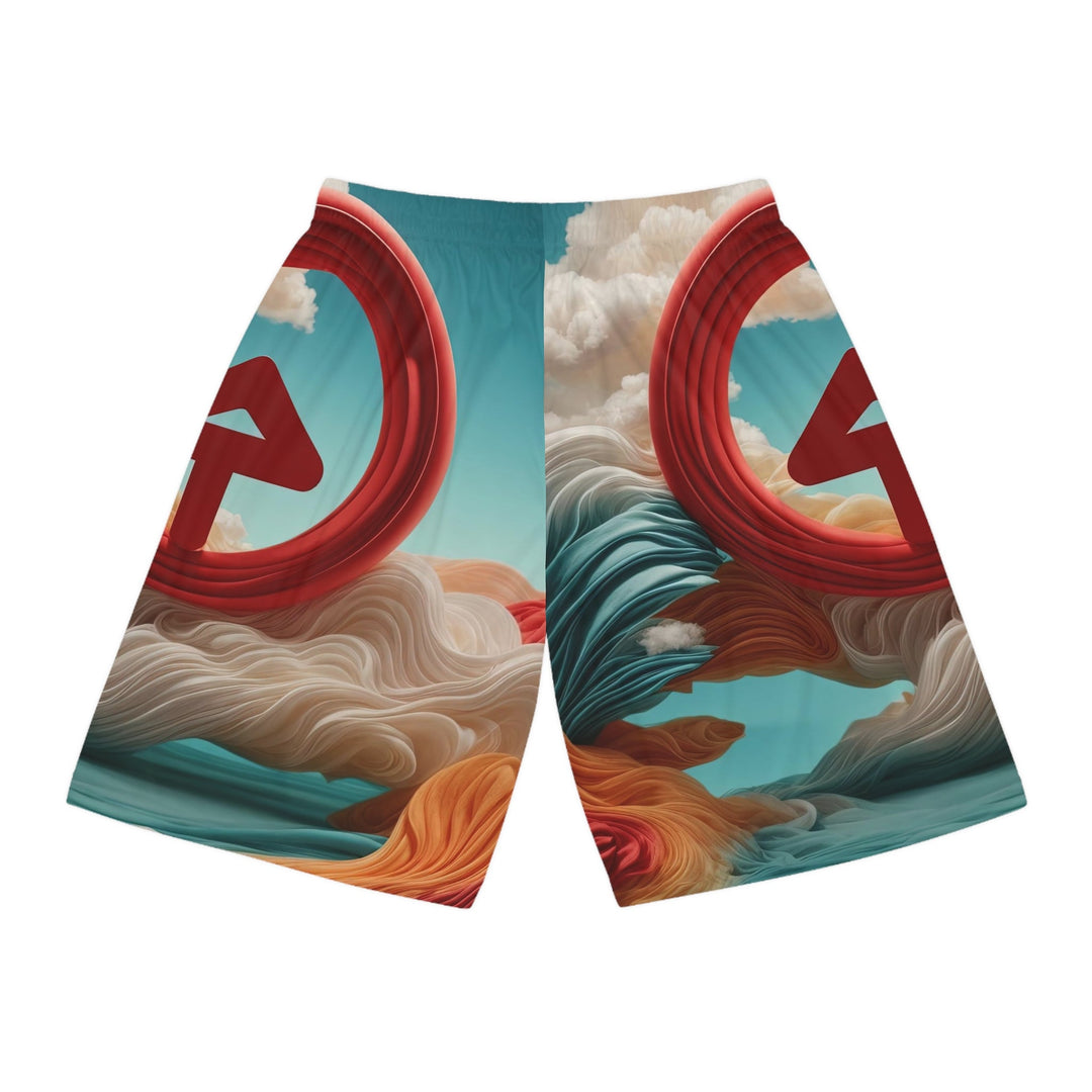 Surreal Directional Ascend - AOP Basketball Shorts - All Over Prints - g(0D·IO) - Seam thread color automatically matched to design - XS -