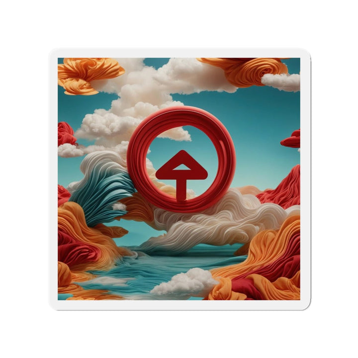 Surreal Directional Ascend - Die-cut Magnet - Home Decor - g(0D·IO) - 5" x 5" - Die-Cut - 1 pc