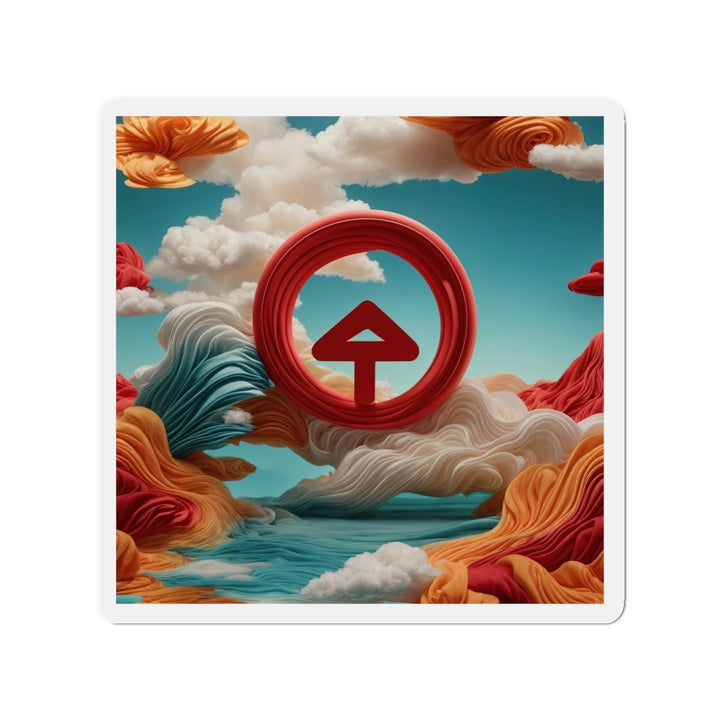 Surreal Directional Ascend - Die-cut Magnet - Home Decor - g(0D·IO) - 4" x 4" - Die-Cut - 1 pc
