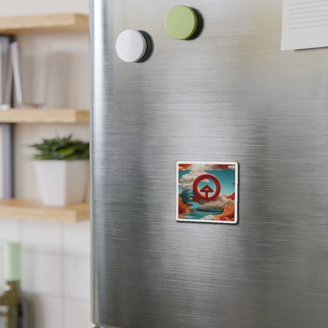 Surreal Directional Ascend - Die-cut Magnet - Home Decor - g(0D·IO) - 6 × 6" - Die-Cut - 1 pc