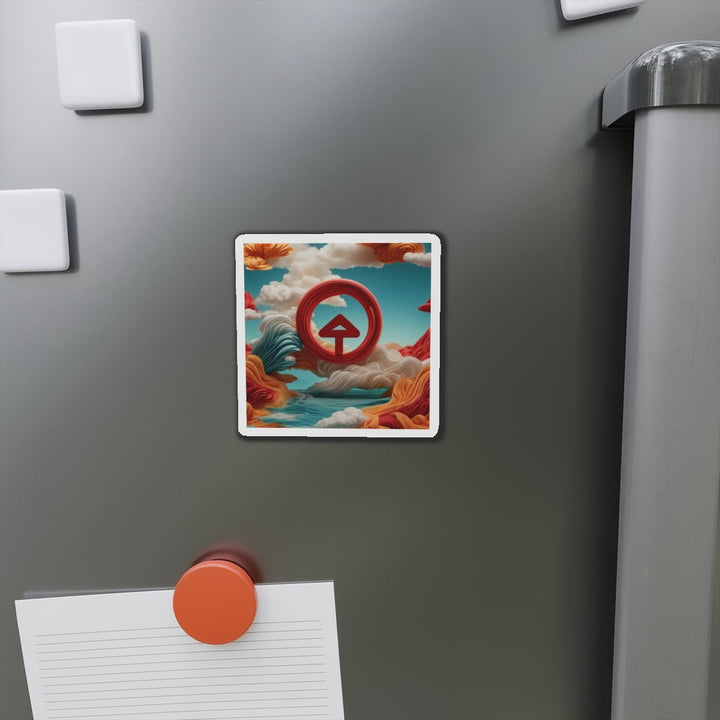 Surreal Directional Ascend - Die-cut Magnet - Home Decor - g(0D·IO) - 6 × 6" - Die-Cut - 1 pc
