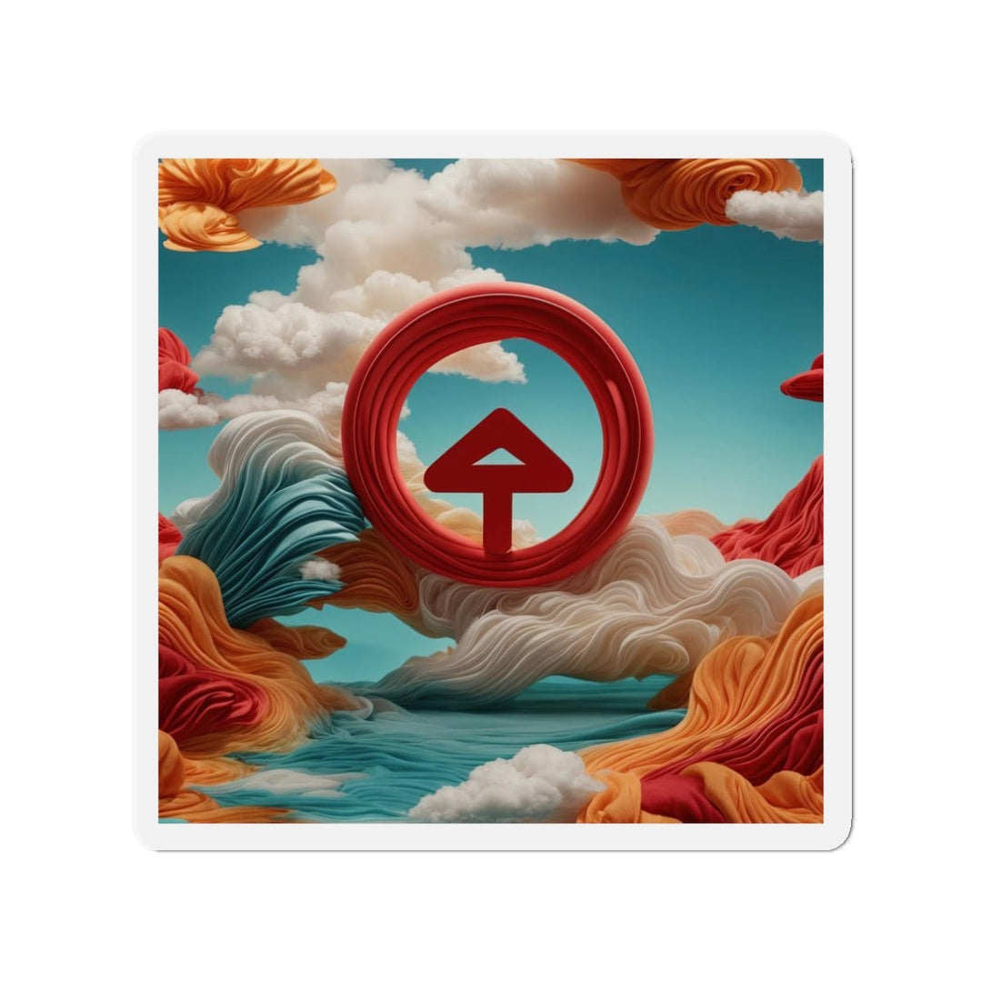 Surreal Directional Ascend - Die-cut Magnet - Home Decor - g(0D·IO) - 3" x 3" - Die-Cut - 1 pc