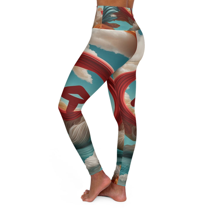 Surreal Directional Ascend - High Waisted AOP Yoga Leggings - All Over Prints - g(0D·IO) - XS - -