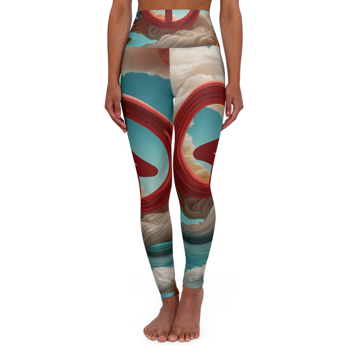 Surreal Directional Ascend - High Waisted AOP Yoga Leggings - All Over Prints - g(0D·IO) - XS - -