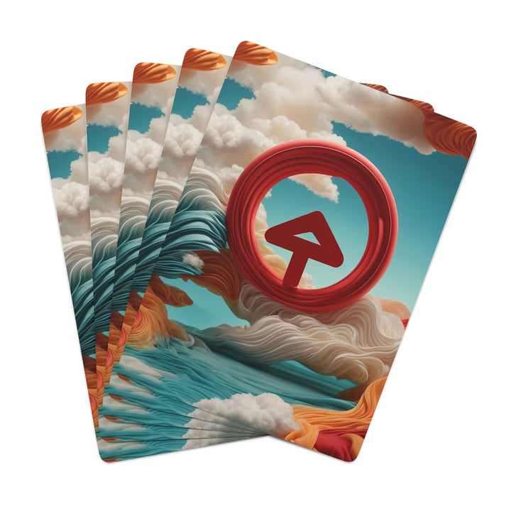 Surreal Directional Ascend - Poker Cards - Paper products - g(0D·IO) - 2.47" x 3.47" - White - Semi Glossy