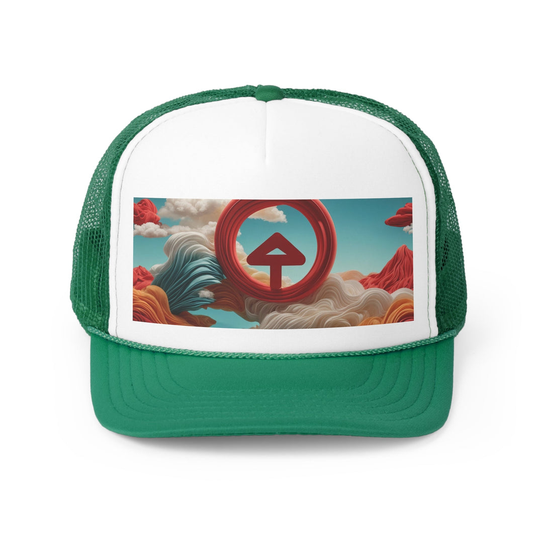 Surreal Directional Ascend - Trucker Hat - Hats - g(0D·IO) - Green - One size -